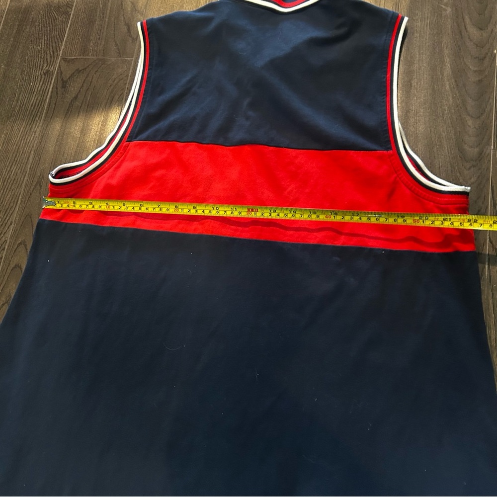 Tommy Hilfiger Dark Blue Polo with Red and White Collar - Picture 8 of 9